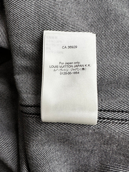 Louis Vuitton Grey Monogram Denim Baseball Jersey