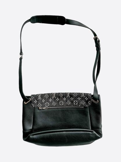 Louis Vuitton Nigo Black & Grey Denim Monogram Messenger Bag