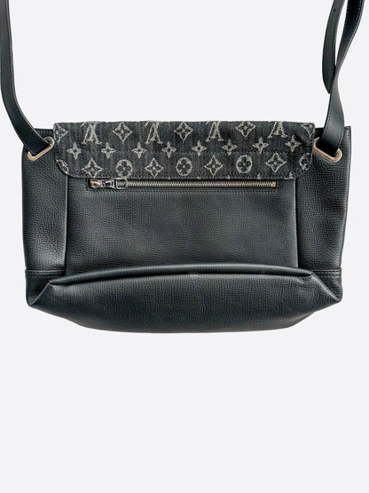 Louis Vuitton Nigo Black & Grey Denim Monogram Messenger Bag