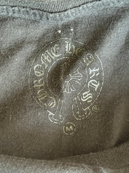 Chrome Hearts Black & Blue Script Logo Women's T-Shirt