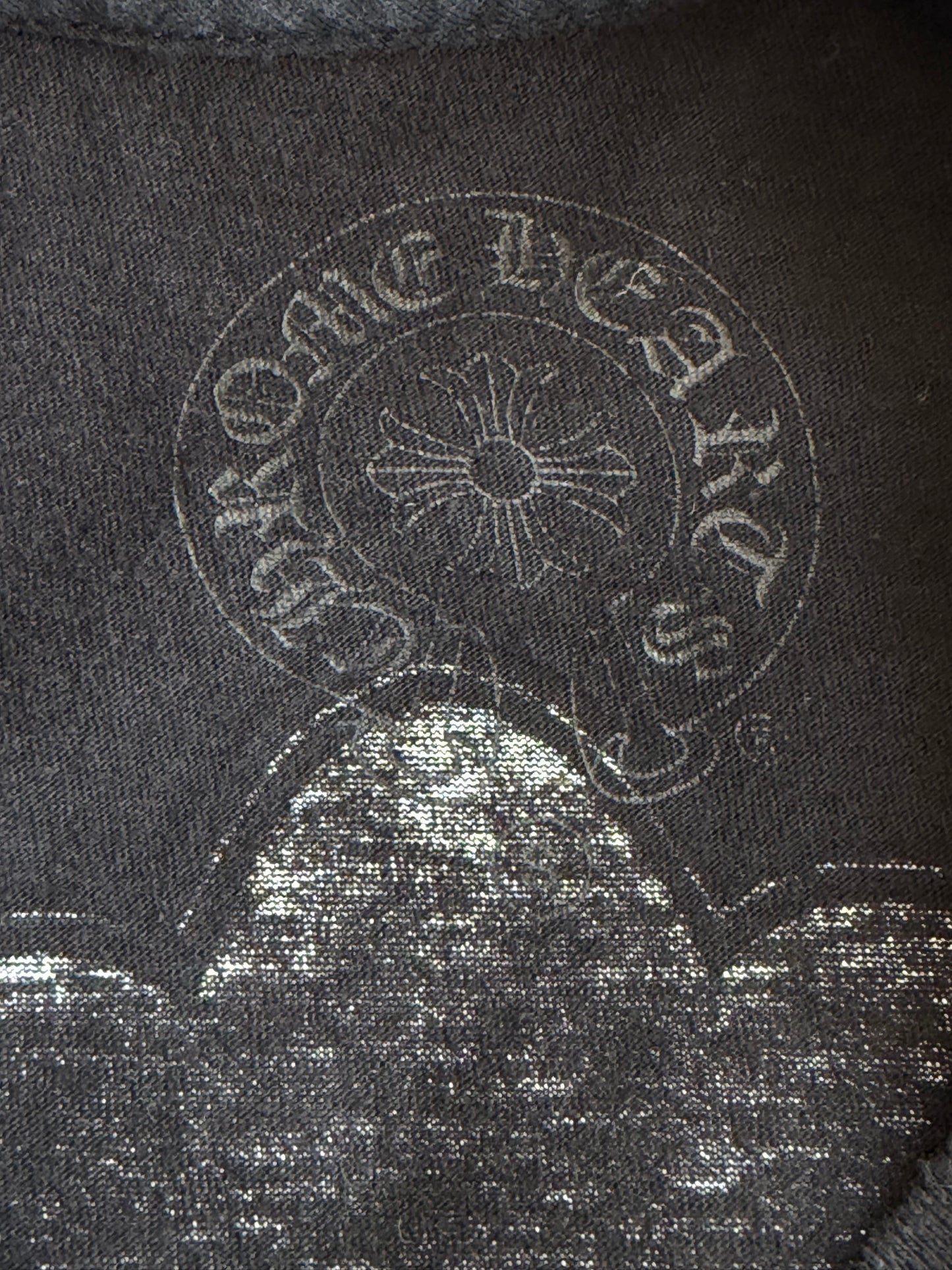 Chrome Hearts Black & White USA Triple Cross Logo T-Shirt