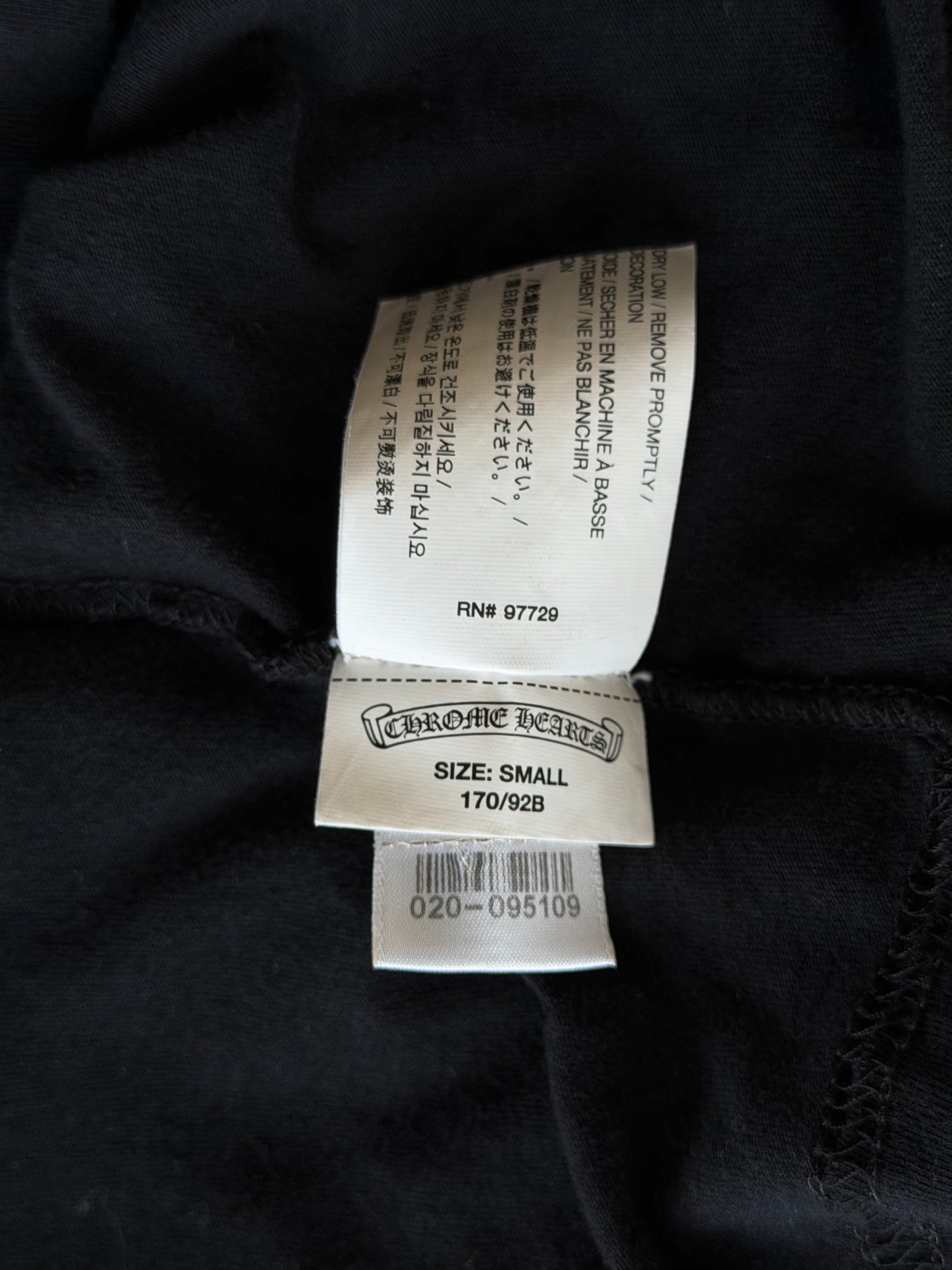Chrome Hearts Black & White USA Triple Cross Logo T-Shirt