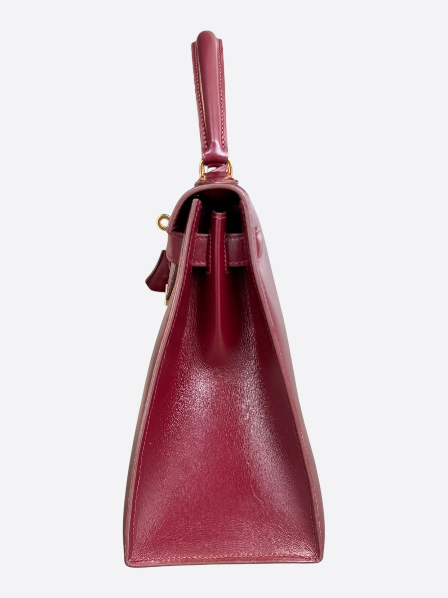 Hermes Red Box Leather & Gold Hardware Kelly 28