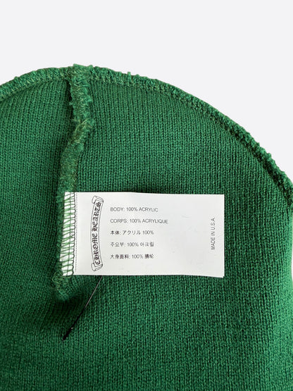 Chrome Hearts Green & Orange CH Logo Embroidered Beanie
