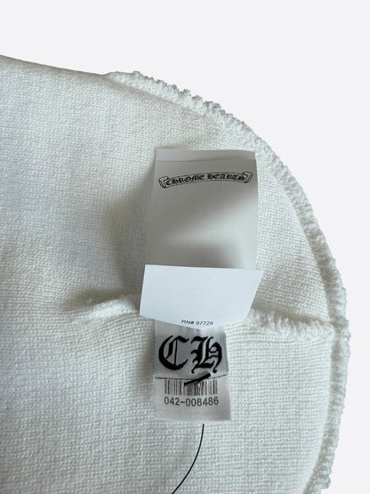 Chrome Hearts White & Black CH Logo Embroidered Beanie