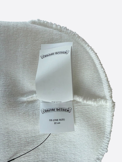 Chrome Hearts White & Black CH Logo Embroidered Beanie