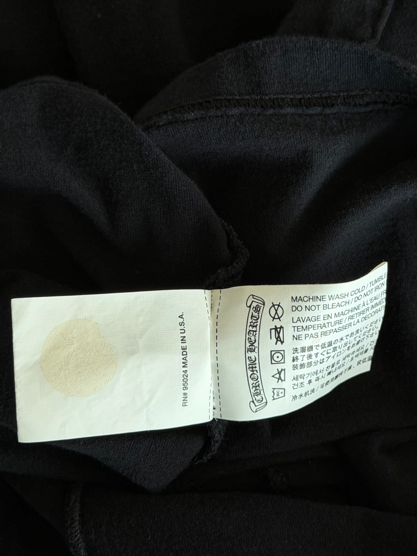 Chrome Hearts Black & White Star Graphic T-Shirt