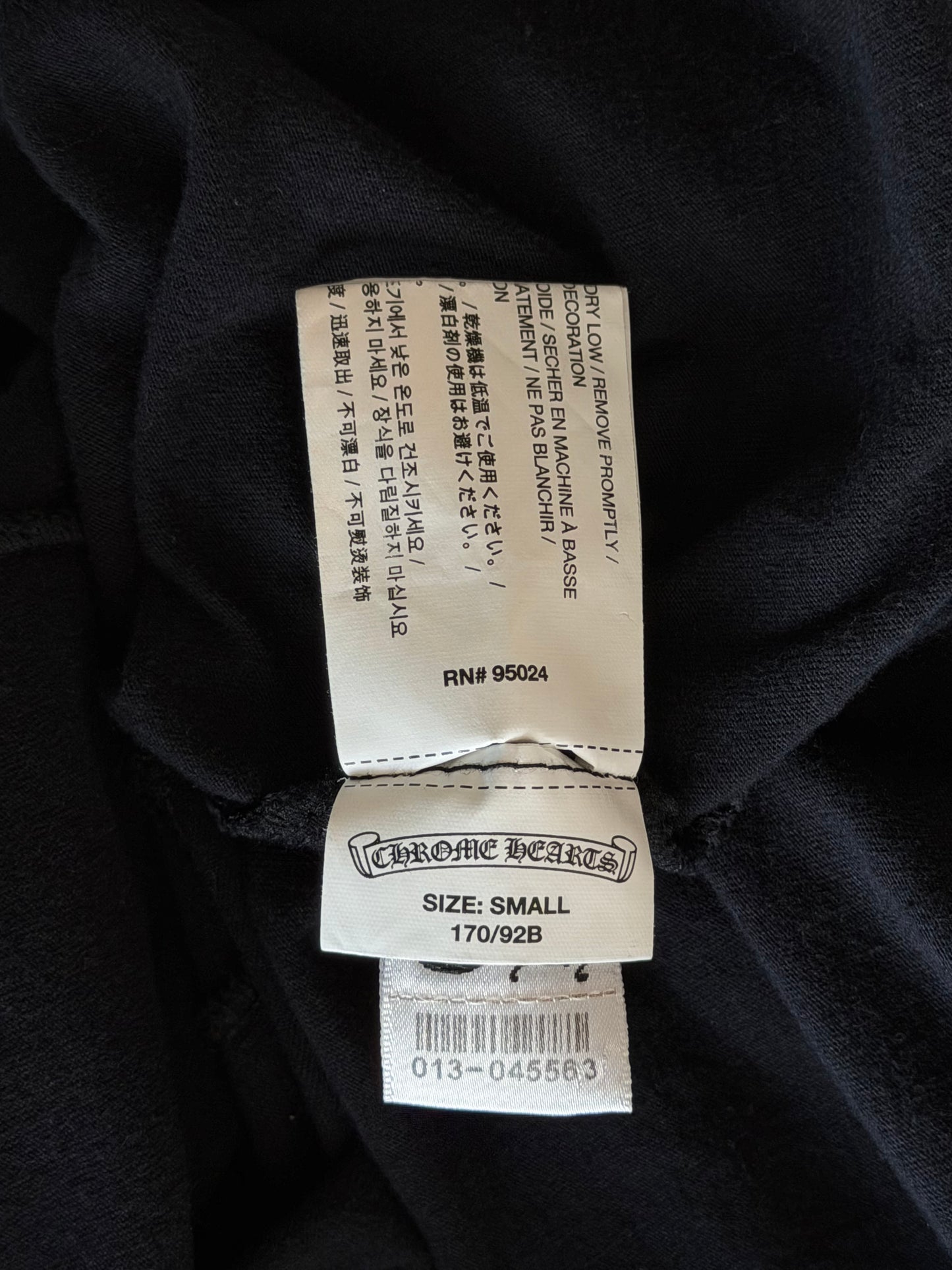 Chrome Hearts Black & White Star Graphic T-Shirt