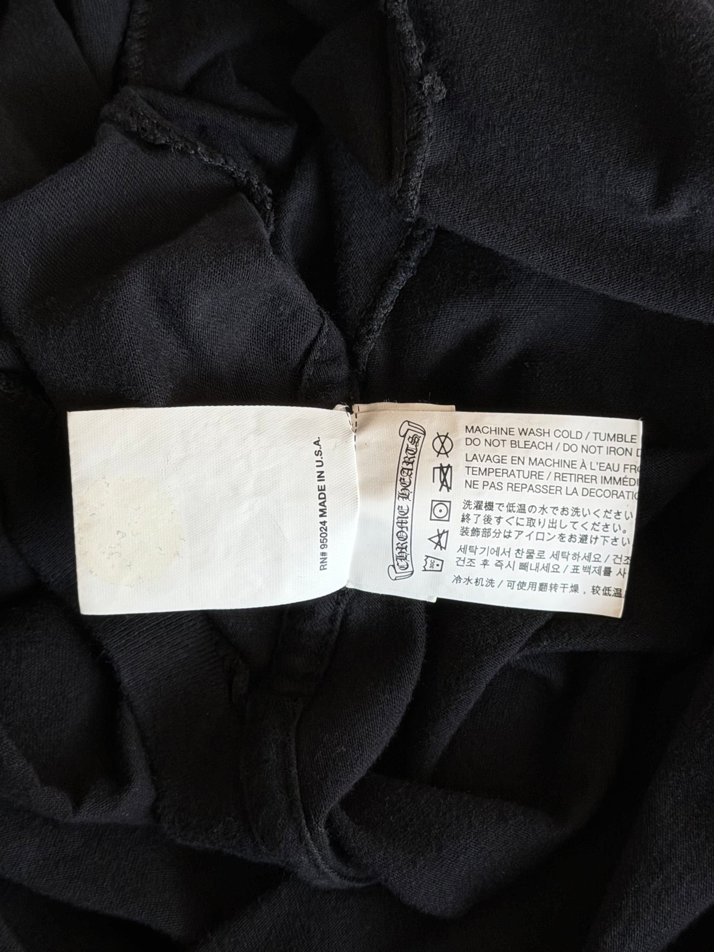 Chrome Hearts Black & White Foti Graphic T-Shirt