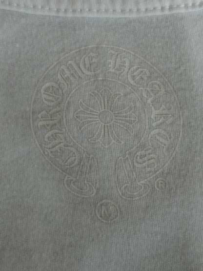 Chrome Hearts White & Red Horseshoe Logo Women's T-Shirt