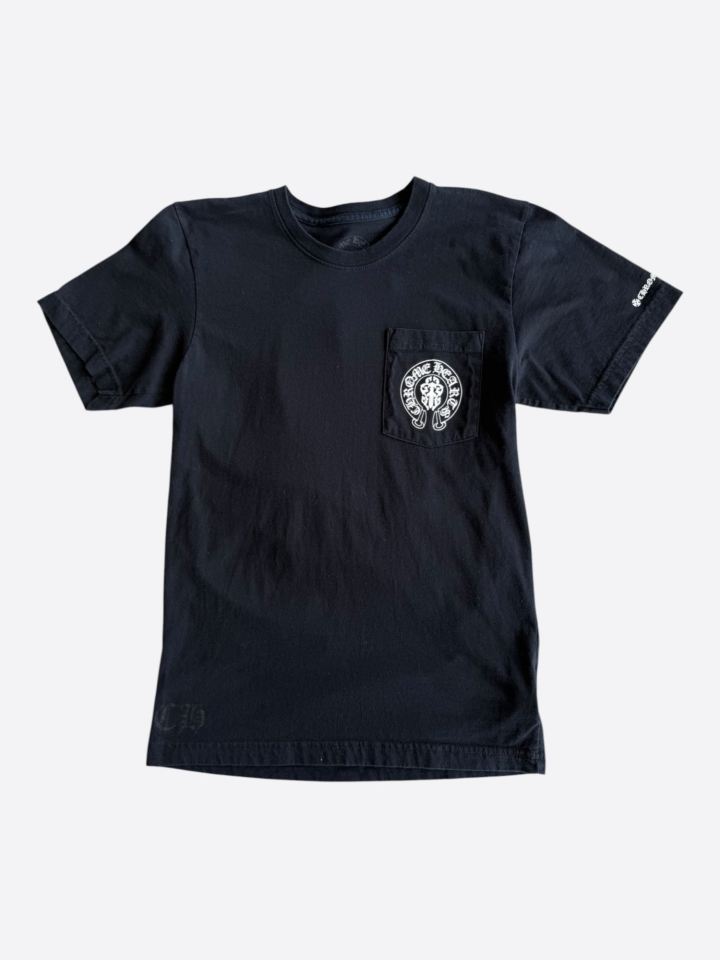 Chrome Hearts Black & White USA Triple Cross Logo T-Shirt