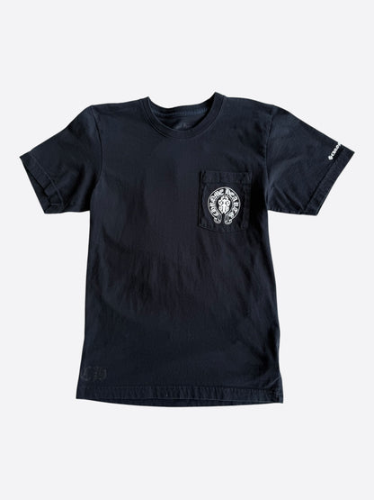 Chrome Hearts Black & White USA Triple Cross Logo T-Shirt