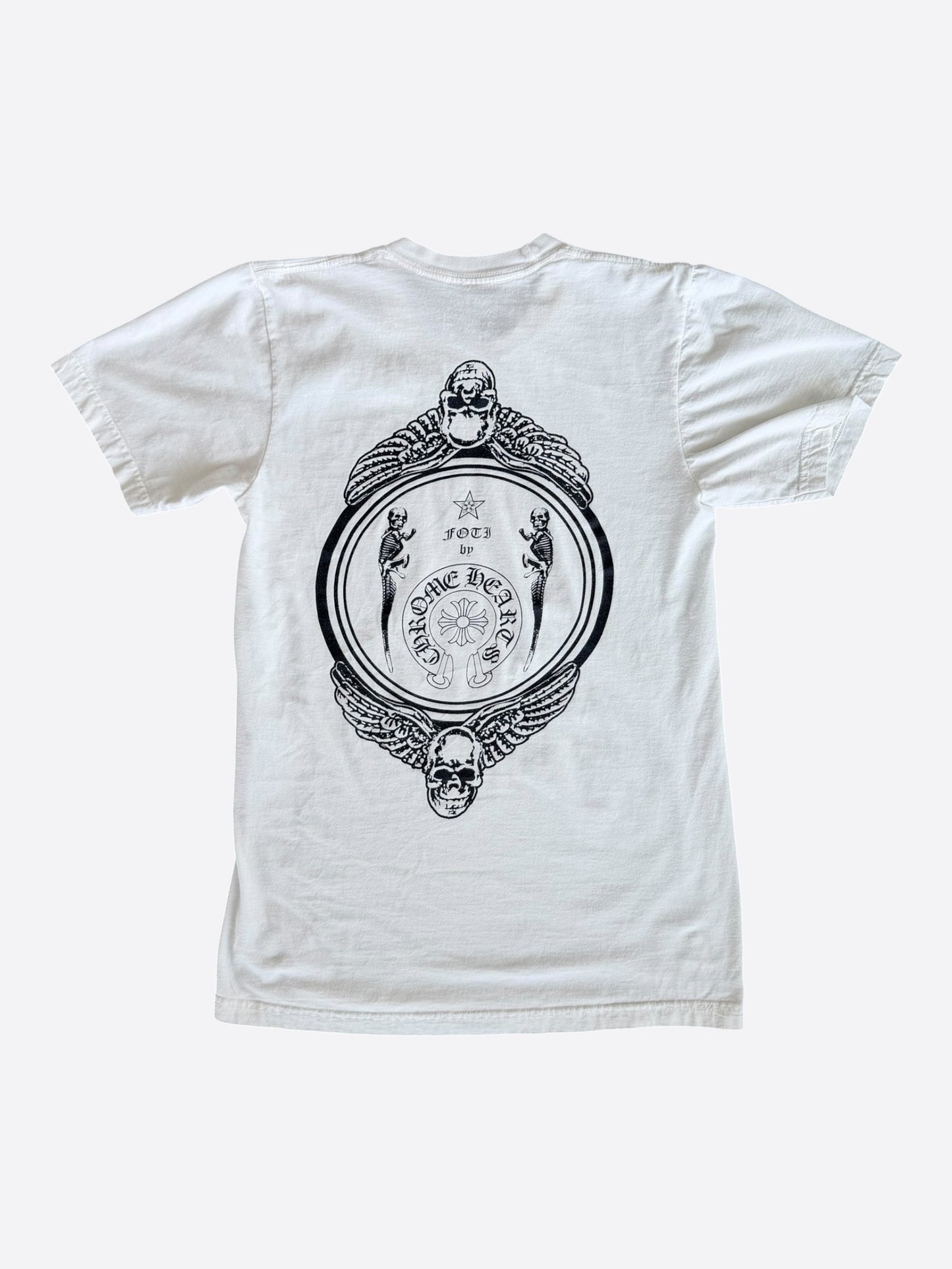 Chrome Hearts White & Black Foti Graphic T-Shirt