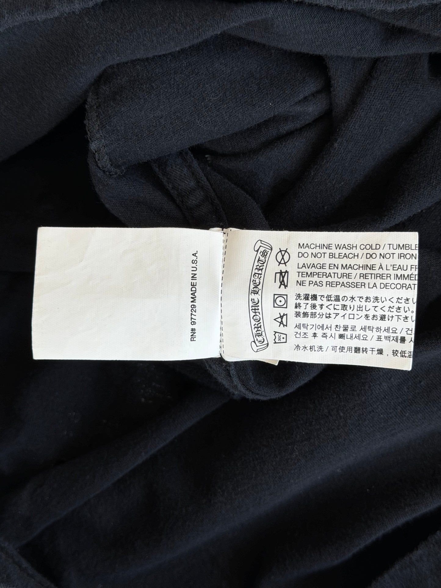 Chrome Hearts Black & Grey Foti Graphic T-Shirt