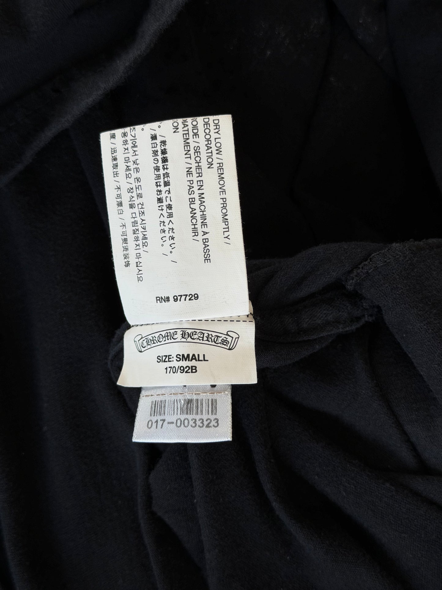 Chrome Hearts Black & Grey Foti Graphic T-Shirt