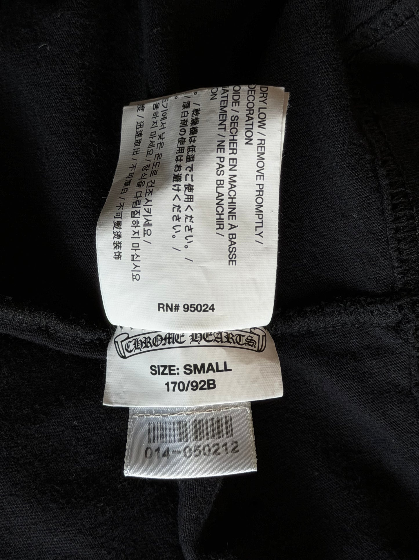 Chrome Hearts Black & Red Cemetery Horseshoe Logo T-Shirt