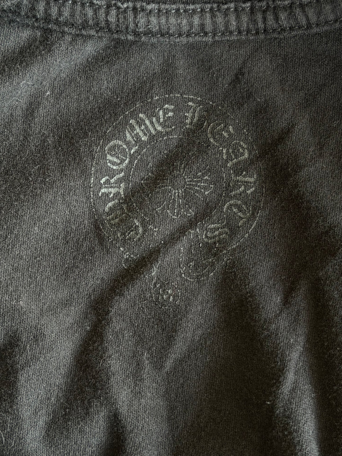 Chrome Hearts Black & Yellow Dagger Logo Women's T-Shirt