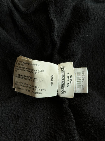 Chrome Hearts Black & White Fleur Logo Zip Up Hoodie