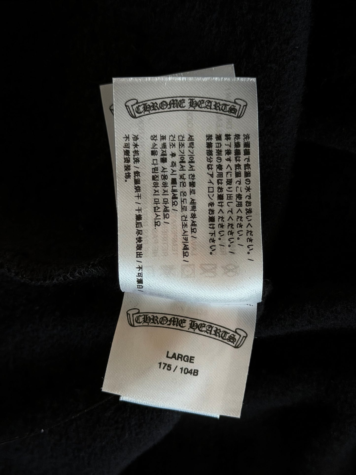 Chrome Hearts Black & Pink Foti Graphic Hoodie