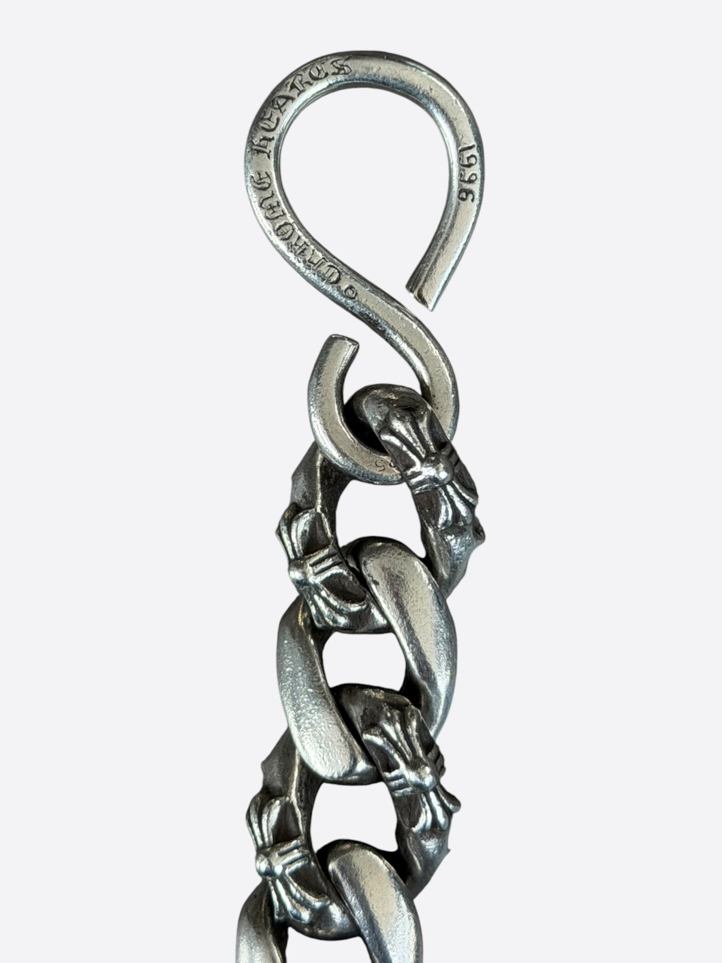 Chrome Hearts Silver Fancy Cuban Wallet Chain