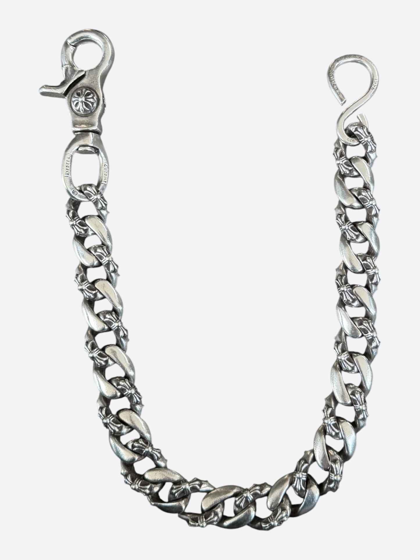 Chrome Hearts Silver Fancy Cuban Wallet Chain