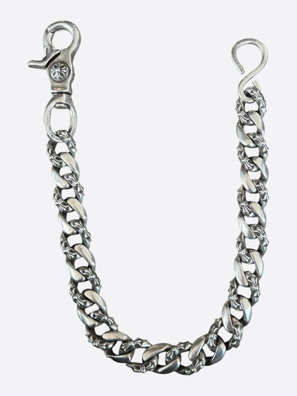 Chrome Hearts Silver Fancy Cuban Wallet Chain