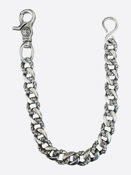 Chrome Hearts Silver Fancy Cuban Wallet Chain