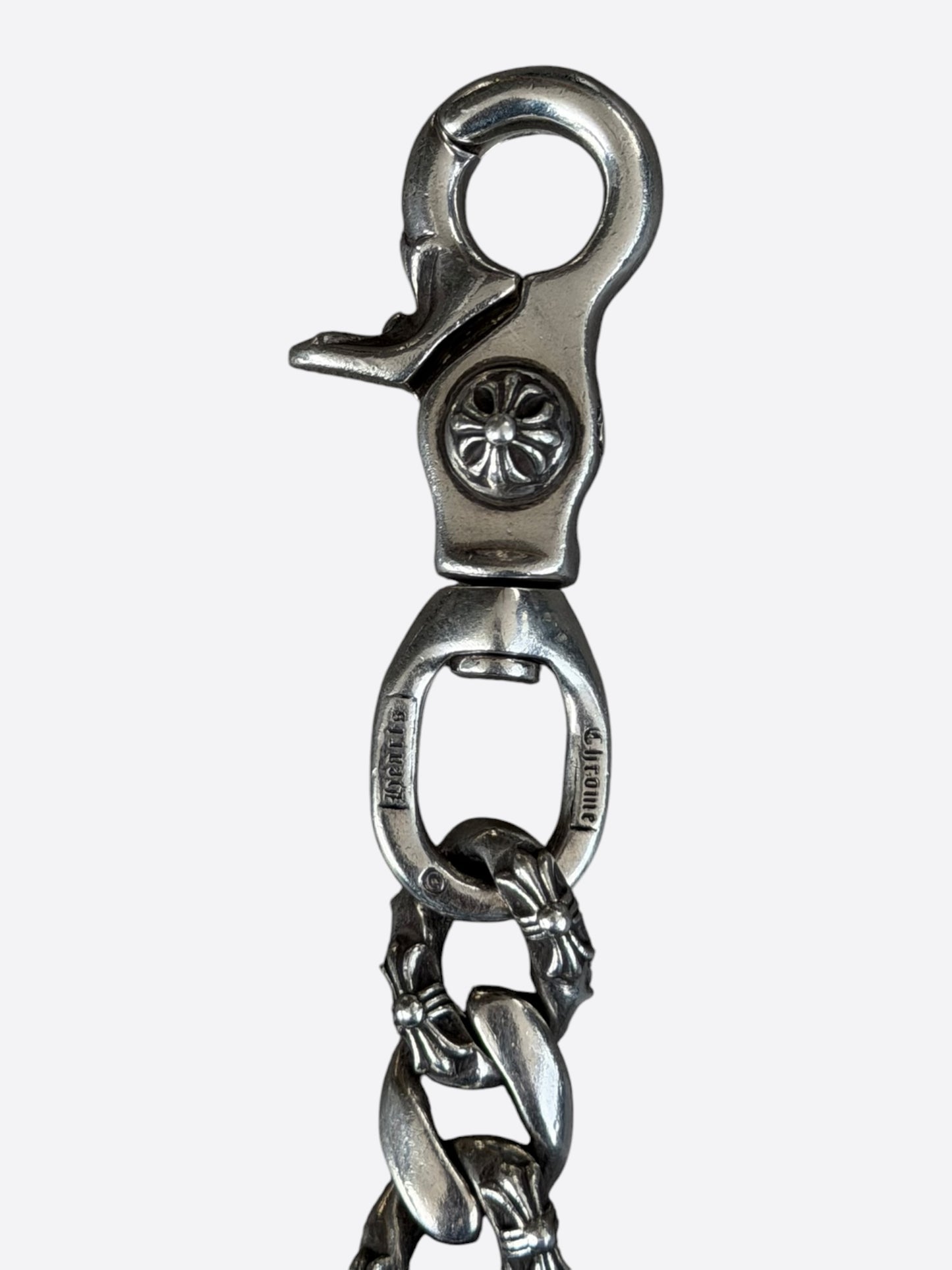 Chrome Hearts Silver Fancy Cuban Wallet Chain