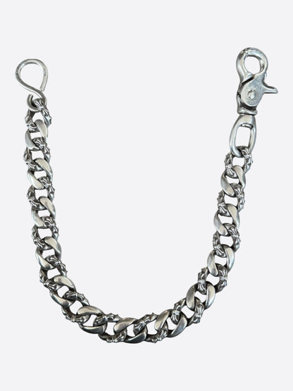 Chrome Hearts Silver Fancy Cuban Wallet Chain
