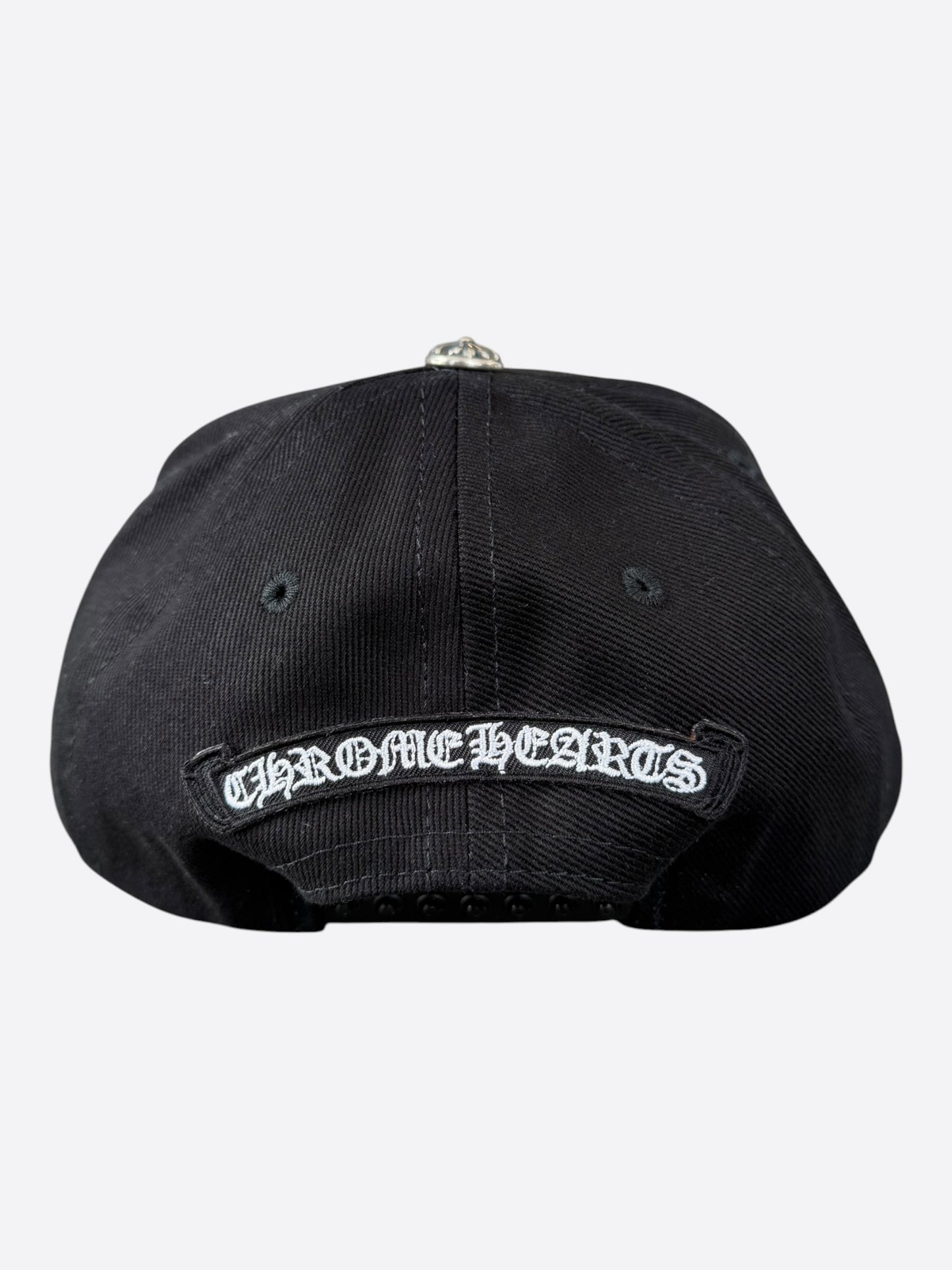 Chrome Hearts Black & White Fleur Logo Hat