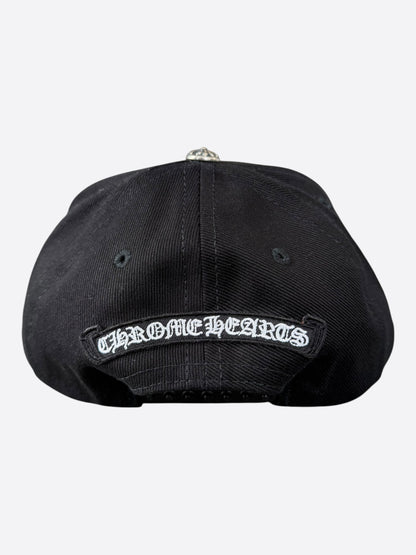 Chrome Hearts Black & White Fleur Logo Hat