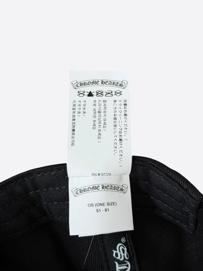Chrome Hearts Black & White Fleur Logo Hat