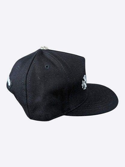 Chrome Hearts Black & White Horseshoe Logo Hat