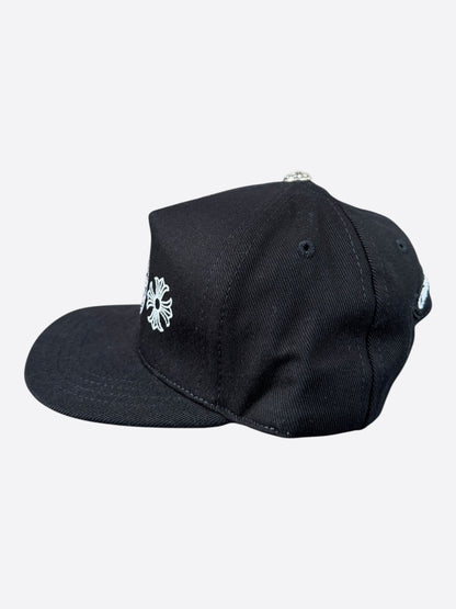 Chrome Hearts Black & White Horseshoe Logo Hat