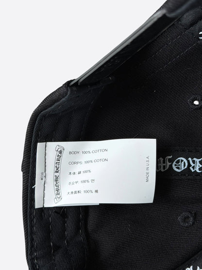 Chrome Hearts Black & White Horseshoe Logo Hat