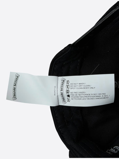 Chrome Hearts Black & White Horseshoe Logo Hat