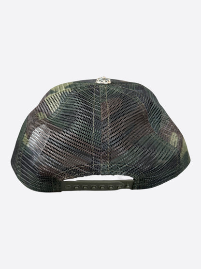 Chrome Hearts Green Camouflage Trucker Hat
