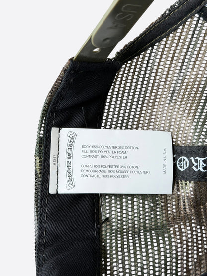 Chrome Hearts Green Camouflage Trucker Hat