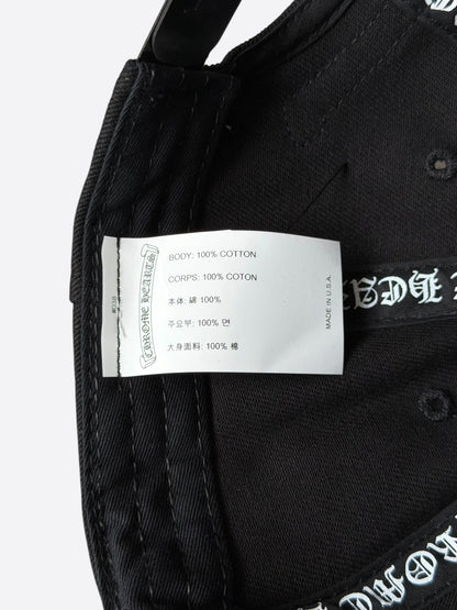 Chrome Hearts Black & White Wine Dagger Logo Hat
