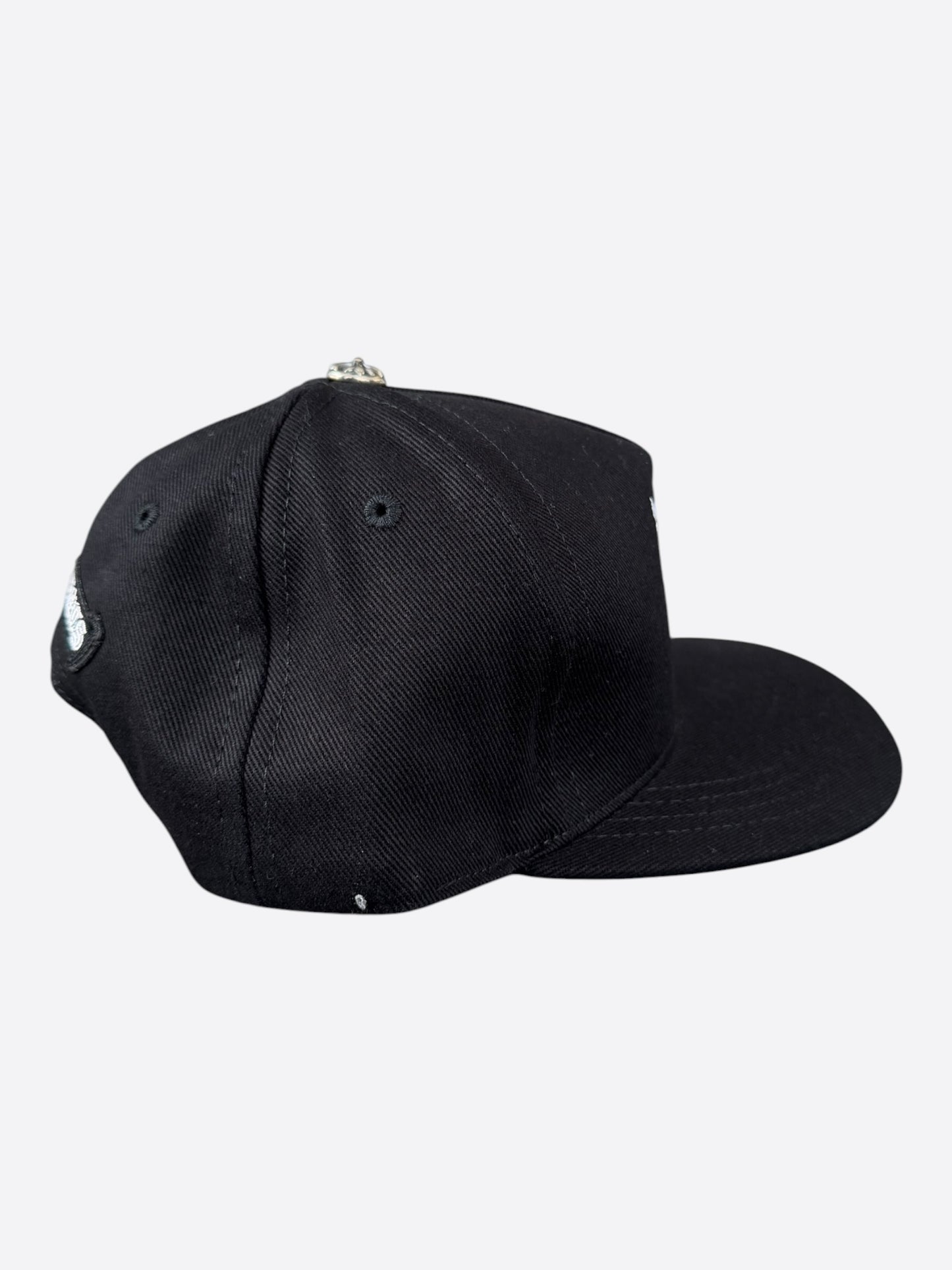 Chrome Hearts Black & White Wine Dagger Logo Hat