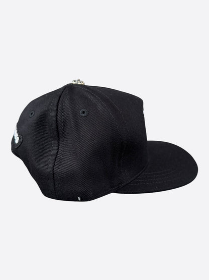 Chrome Hearts Black & White Wine Dagger Logo Hat