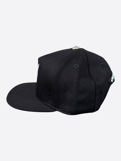 Chrome Hearts Black & White Wine Dagger Logo Hat