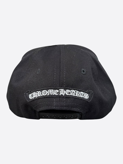 Chrome Hearts Black & White Wine Dagger Logo Hat