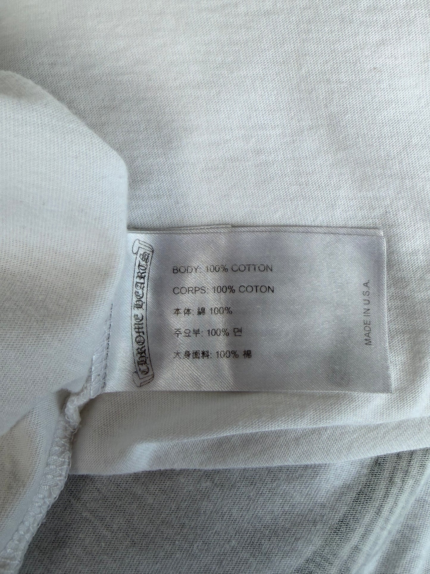Chrome Hearts White Multicolor Cross T-Shirt