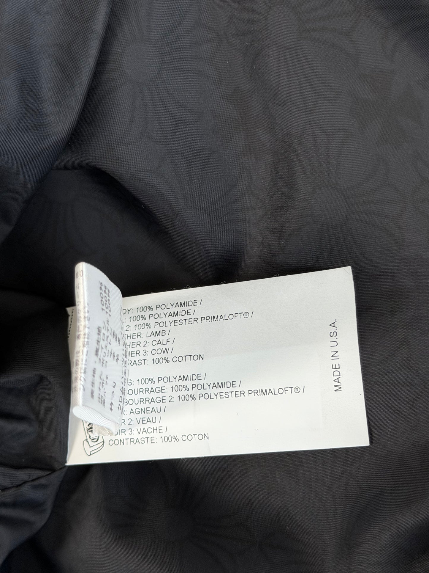 Chrome Hearts Matty Boy Black Cross Jacquard Chomper Quilted Jacket
