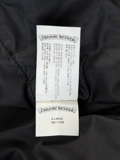 Chrome Hearts Matty Boy Black Cross Jacquard Chomper Quilted Jacket