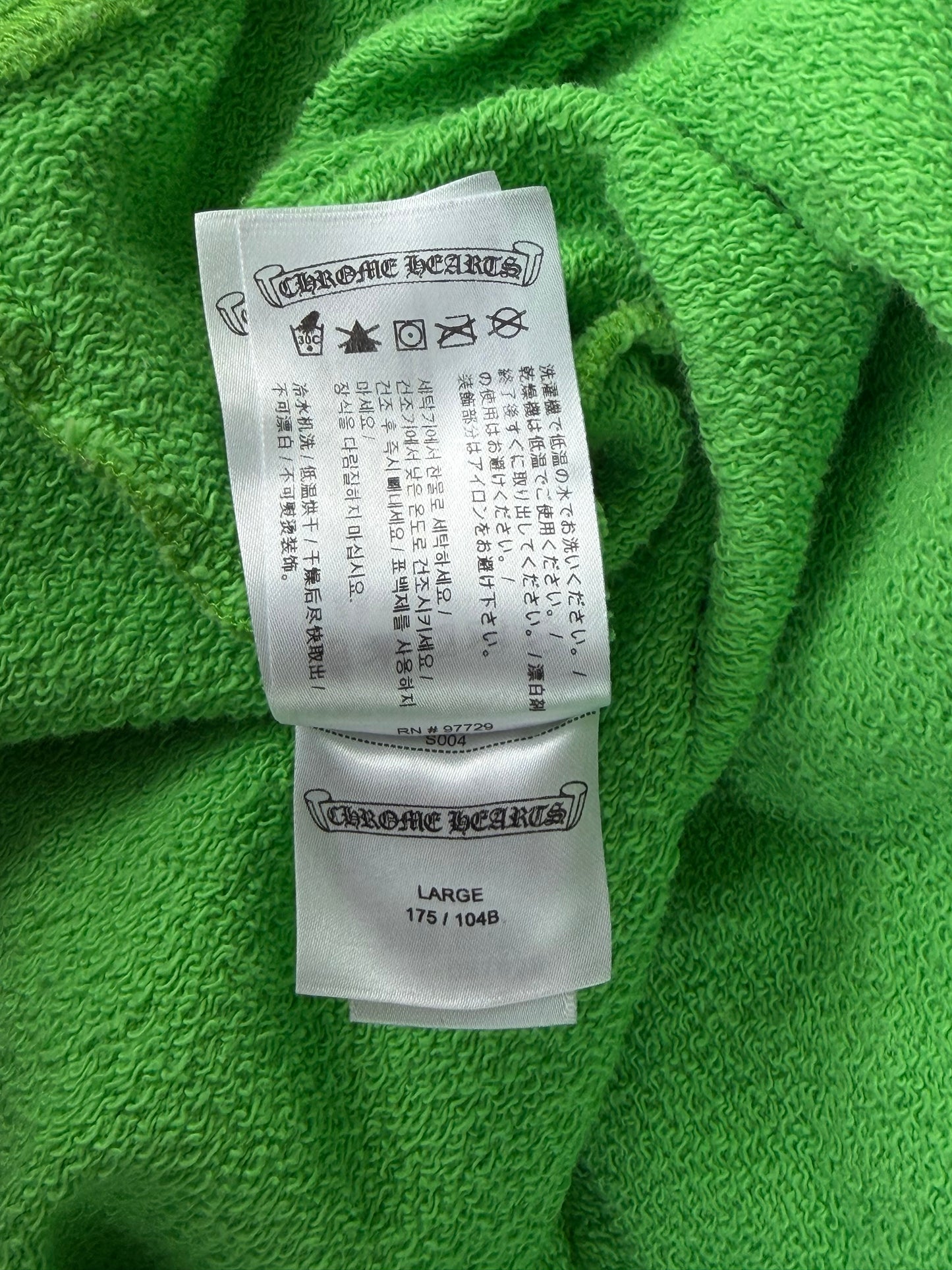 Chrome Hearts Green Sex Records Logo Hoodie