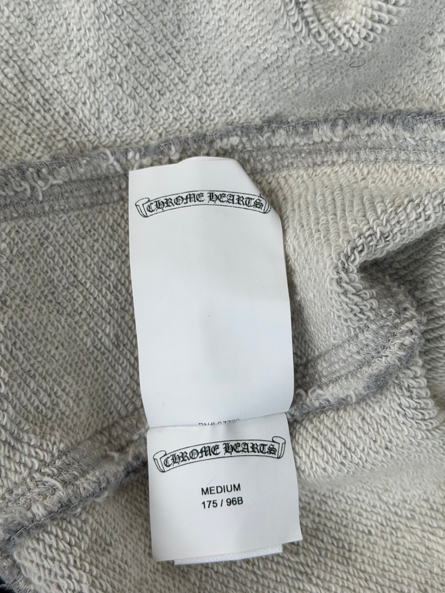 Chrome Hearts Grey & Black Cross Patch Hoodie