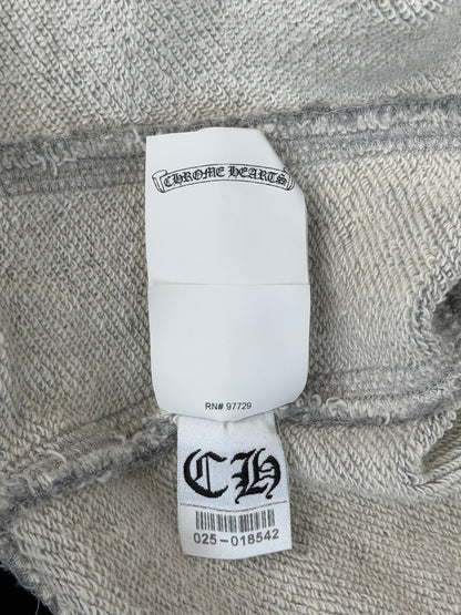 Chrome Hearts Grey & Black Cross Patch Hoodie
