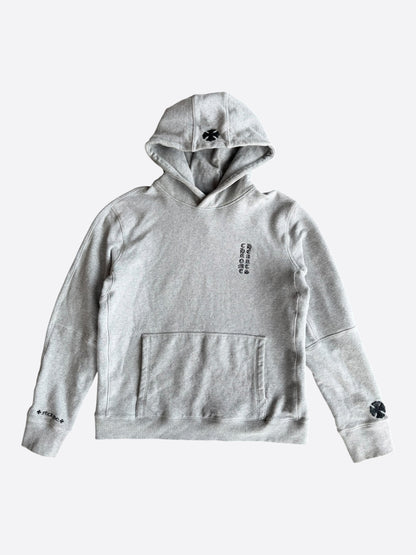 Chrome Hearts Grey & Black Cross Patch Hoodie